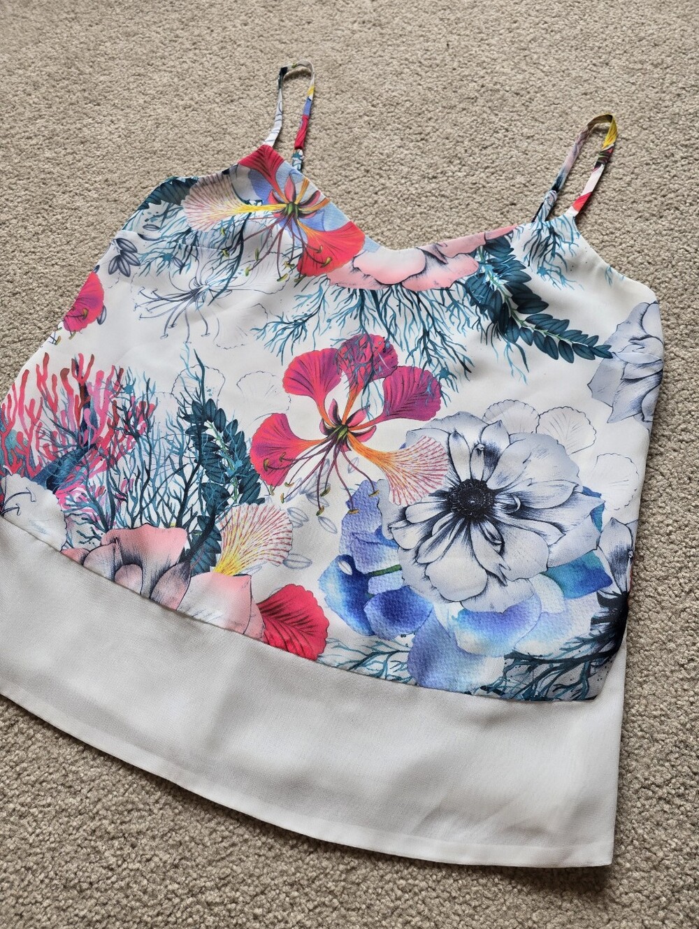 French Connection Adjustable Straps Cami Tank Womens Size 6